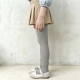thumbnail image 5 of Bixock Toddler Girls Leggings Warm Knit Pantyhose Tights Footless Elastic Waist Bow Solid Color Soft Stretch Dance Training Indoor Casual Wear Size 6-7Years, 5 of 6
