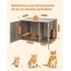 thumbnail image 4 of Feandrea Arenero para Gatos, Caja de Arena Oculta, con Separador Extraíble, 80 x 53 x 50 cm, Greige, 4 of 6