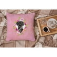 thumbnail image 4 of Carolines Treasures CK4261PW1414 Black Labrador Pink Flowers Fabric Decorative Pillow  14Hx14W multicolor, 4 of 4