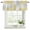 Yellow, variant on Sage Green White Curtain Valances for Windows, Kitchen Valance Window Treatments Panel 2 Pack, Abstract Grey Chrysanthemum Flower Rod Pocket Short Curtains for Bathroom Bedroom 60 x 18 Inch
