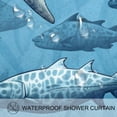 thumbnail image 3 of Shark Waterproof Shower Curtain Set with Hooks - Printed Bathroom Curtains - Decorative Bathroom Shower Curtains, 3 of 5