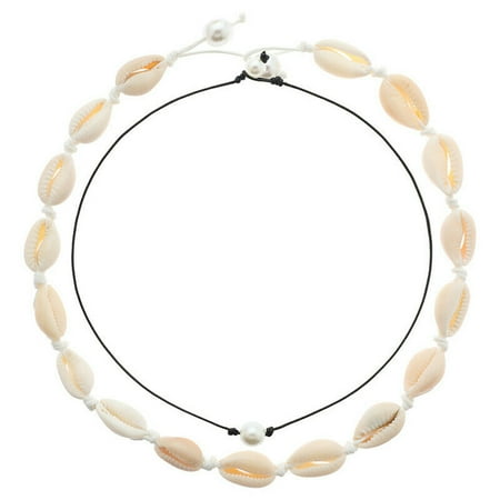 Heavy Set Necklace - Fancyleo Shell Choker Necklace Women Seashell Pearls Choker Necklace Cord Necklace Set
