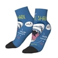 thumbnail image 2 of Bingfone Great White Shark Design Patterned Men'S Women'S Casual Cotton Socks, 2 of 9