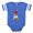Royal Blue, variant on CafePress - English Bulldog Christmas - Cute Infant Baby Football Bodysuit