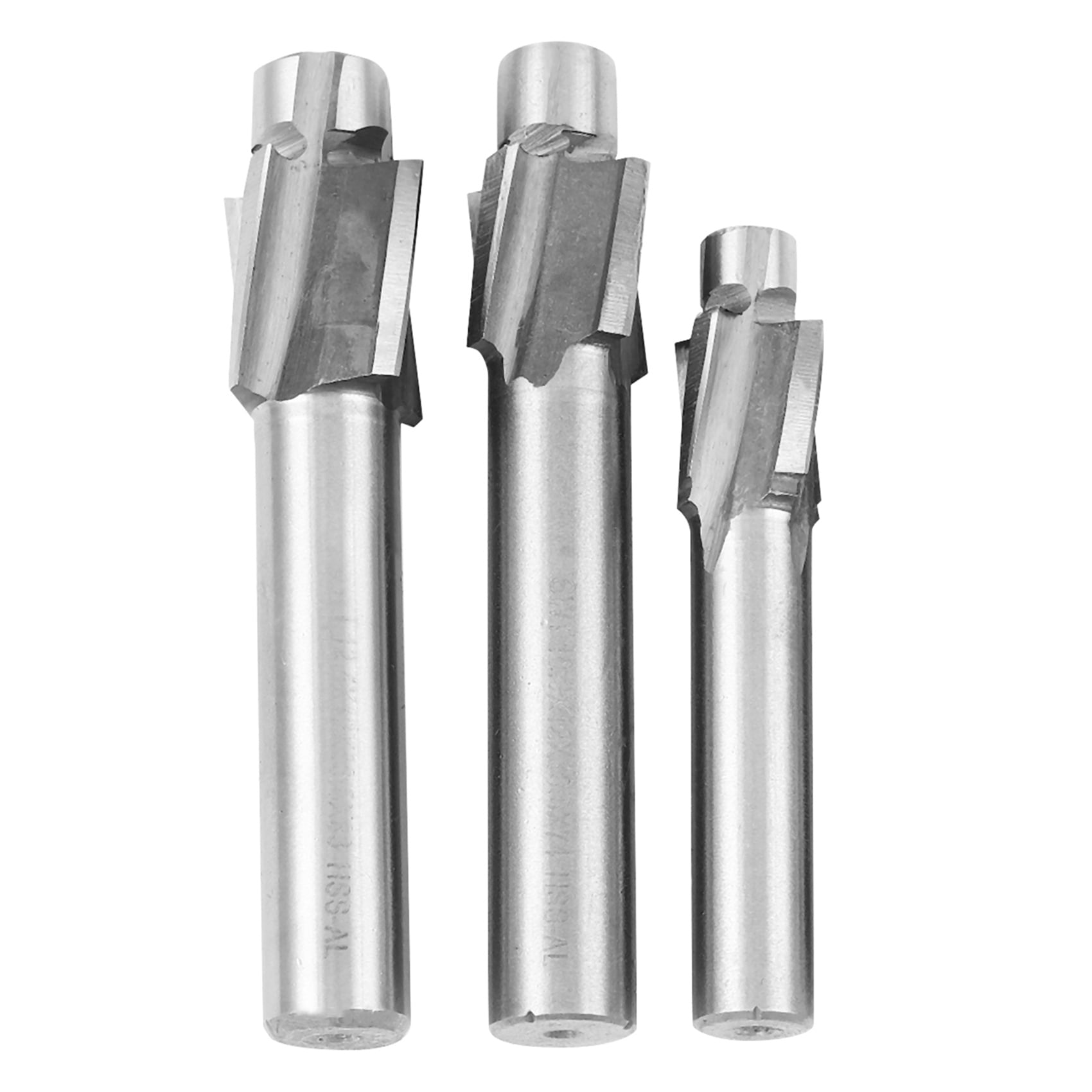 7Pcs M3- Counterbore Milling Cutter High Speed Steel Pilot Slotting Tool End Mill Slot Drill Bit Set