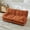 Orange, variant on 77" Chenille Small Loveseat Couch, 2 Seater Sofa with Modular Design, Comfortable Loveseat with Deep Seat for Living Room, Orange