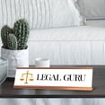 thumbnail image 2 of Legal Guru, Gold frame, Novelty Nameplate Desk Sign (2x8¨), 2 of 3