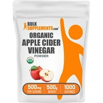BulkSupplements Organic Apple Cider Vinegar Powder - 500mg per Serving - 500 Grams (1.1 lbs) - 1000 Servings