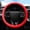Red, variant on ZZERHUOO Automotive Lights Interior Glow Universal Silicone Steering Wheel Cover Non Grip For All Season Comfortable Driving Smooth Enhanced Control