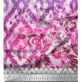 thumbnail image 3 of Soimoi Moss Georgette Fabric Ikat Panel Printed Fabric 1 Yard 42 Inch Wide, 3 of 3