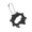 Black, variant on YIEMEEN Compacts 11 Function Gear Shape Keychain Tool For Hiking And Daily Use