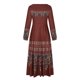 thumbnail image 5 of Moda casual cuello redondo vestido manga larga mujer impreso vestido de mujer vestidos Pompotops hdfakjf5337, 5 of 8