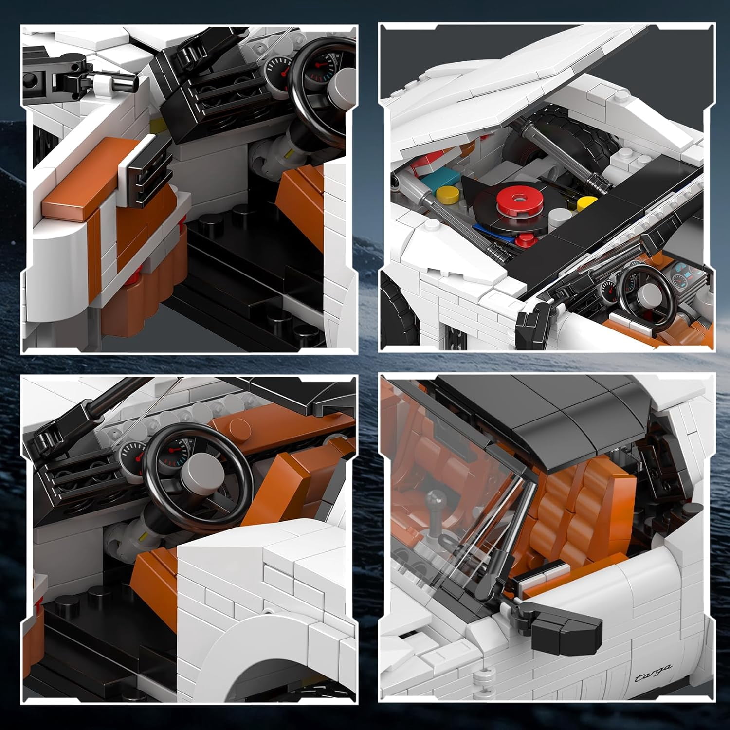 Technology Supercar Building Block Kits, Car Model Building Sets, MOC Car, Collections Enthusiasts, 1347 Pieces