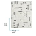thumbnail image 7 of Livabliss Washable Rugs for Living Room, 8x10 Fossay Shag Modern Light Beige Area Rug, Bedroom Dining Room Home Decor Stain Resistant Carpet (7'10" x 10'), 7 of 7
