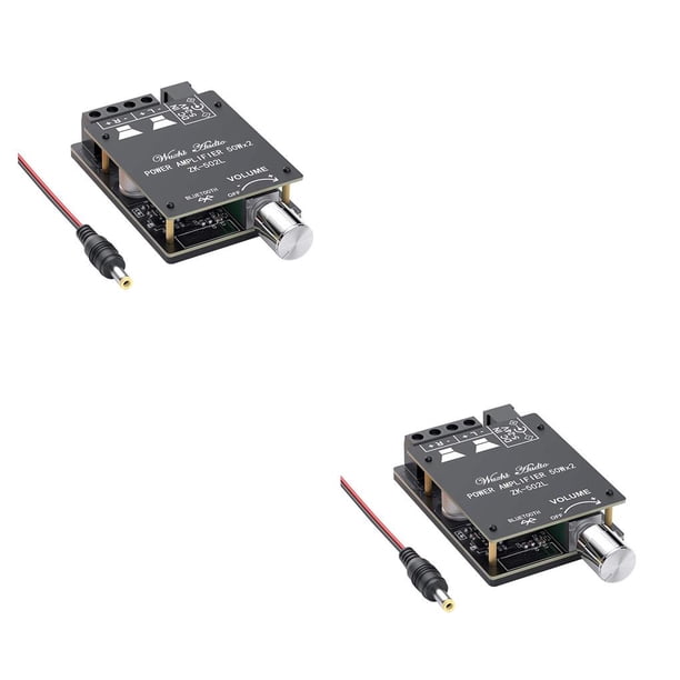 Seitruly Power Amplifier Board Digital 50Wx2 Audio Replacement Volume Amp 35V Plastic 470uf Amplifying Speaker Module Control DIY 1 2piezas