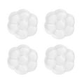 thumbnail image 1 of 4 cajas redondas de plástico transparente para joyas con 8 compartimentos., 1 of 7