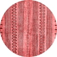 thumbnail image 1 of Ahgly Company Machine Washable Indoor Round Abstract Red Modern Area Rugs, 6' Round, 1 of 4