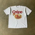 thumbnail image 4 of 2023 verano más vendido nuevo retro personalizado estampado de comida de manga corta top ajustado Y2k punk divertido top suelto para mujer ropa de calle, 4 of 5