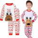 thumbnail image 1 of Conjunto de pijamas de Navidad para niños y niñas, ropa de dormir de manga larga para primavera, 1 of 4