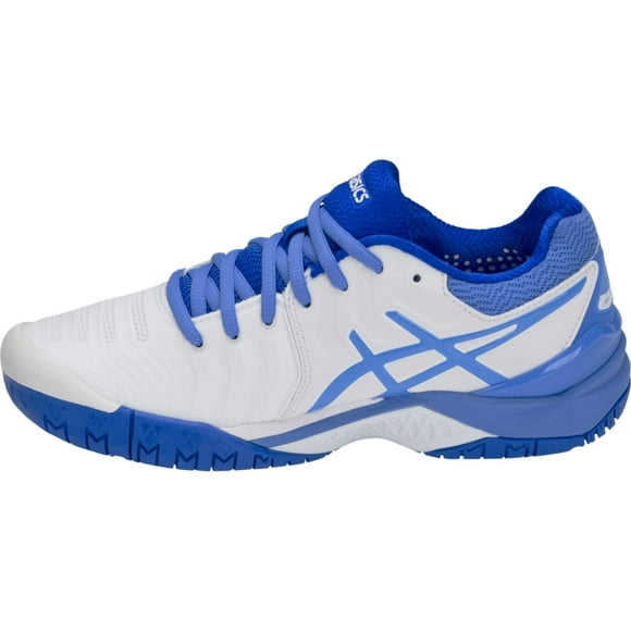 ASIcS Womens gel-Resolution 7 Tennis Shoes, 9, WhiteBlue coast
