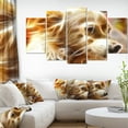 thumbnail image 1 of Tête de Chien Brun Lumineux - Art Mural sur Toile, 1 of 3
