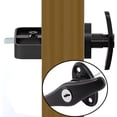 thumbnail image 3 of Langgg Shed Door Latch T-Handle Lock 4 Keys And Spring Loaded Barrels Bolts Latch Pin Shed Door Short, 3 of 6