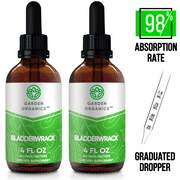 Garden Organics Bladderwrack Tincture Alcohol Extract, Organic Bladderwrack Fucus Vesiculosus, Healthy Thyroid 2x4 oz