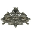 thumbnail image 2 of Zeckos 7 inch Diameter Pewter Finish Inkwell, 2 of 3