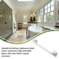 thumbnail image 4 of Barre à Serviette Simple Cuisine Salle de Bain Montée Étagère Murale de Rangement Tige d'Organisation Support Autocollant Sans Perçage Réutilisable Porte-Toilette Hôtel Blanc 34 cm, 4 of 9