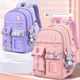 thumbnail image 3 of Cartable pour Élève de Primaire Fille 1-3-6 Ans Dessin Animé Mignon Sac à Dos Léger Réduction de Charge Cartable, 3 of 6