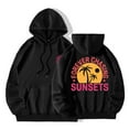 Fall Outfits for Women 2024 Womens 2024 Sunset Top Crew Neck Hoodies