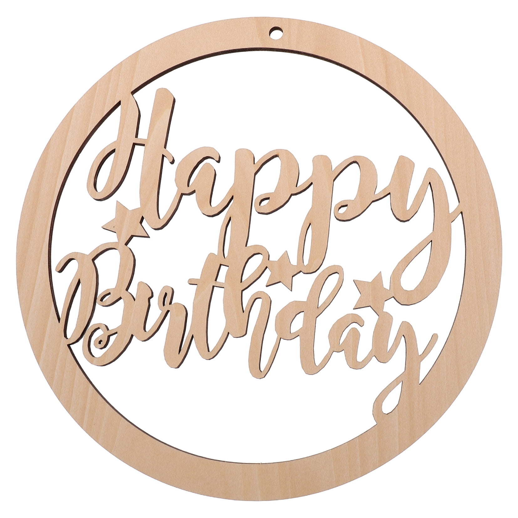 3 Count Circle Decoration Happy Birthday Card Chic Adornment Decorative Plate