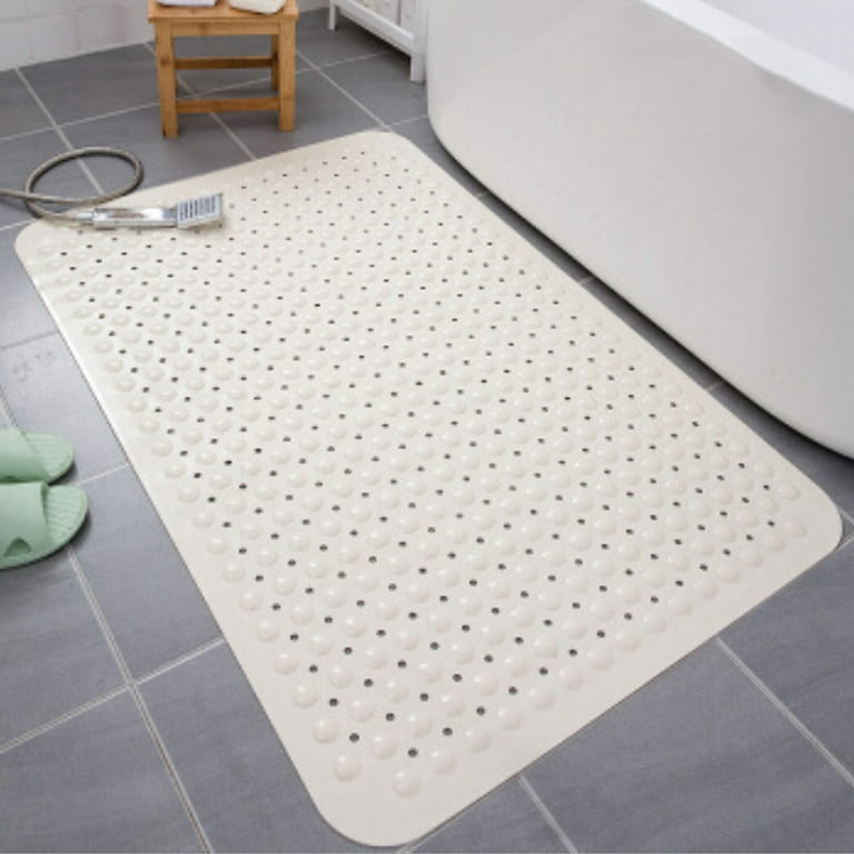 CreativeArrowy Silicone Mat Bathroom Non-slip Mat Shower Toilet Floor Mat  Door Anti-slip Silicone Mat With Water Hole And Suction Cup