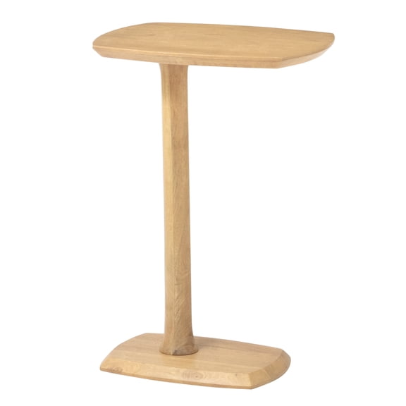 Stirling Solid Mango Wood C Shape End Table 25 Inch Blonde Natural