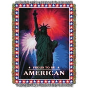 July Fourth Woven Tapestry Throw Blanket