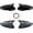 Bright black, variant on Applicable to Compatible For Hyundai Elantra Veloster Accent 2012-2016 Car Rearview Side Mirror Cover Wing Cap Exterior Door Sticker Case Trim Carbon(Bright black)