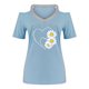 thumbnail image 2 of Camisetas Casuales para Mujeres Correa de Hombro de Verano Camiseta con Cuello en V, Manga Corta Top Ligero para el Hogar Y la Fiesta, 2 of 5