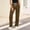 Brown, variant on Women's Solid Color Drawstring Pajama Pants Wide Leg Casual Comfy Sleepwear for Lounge and Yoga White