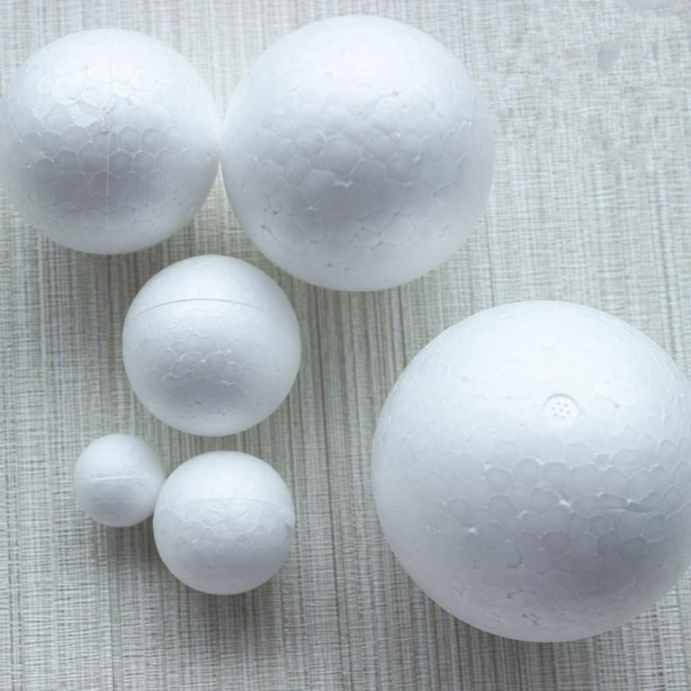 Craft Foam Balls -Large Smooth Round Polystyrene Foam Balls for Use - Makes DIY Ornaments, Wedding Decor, Science Modeling, Projects 120mm, Size: 120