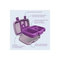 thumbnail image 6 of Bentgo Kids Bento-Style 5-Compartment Leak-Proof Lunch Box - Ideal Portion Sizes for Ages 3 to 7 - Durable, Drop-Proof, Dishwasher Safe, BPA-Free, & Made with Food-Safe Materials (Purple), 6 of 9