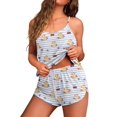thumbnail image 5 of Ekouaer Womens Cami Pajama Sets Soft Shorts Lingerie Set Camisole 2 Piece Cami Shorts Pj Nightwear, 5 of 6