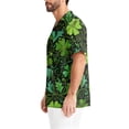 thumbnail image 3 of Fgvctg St. Patrick's Dayscrubs for Men V Neck Cute Shamrock Printed Scrubs Top Soft Workwear Short Sleeve T Shirts Loose Scrub Working Shirts Medical Nursing Uniforms with Pockets Army Green 3XL, 3 of 6