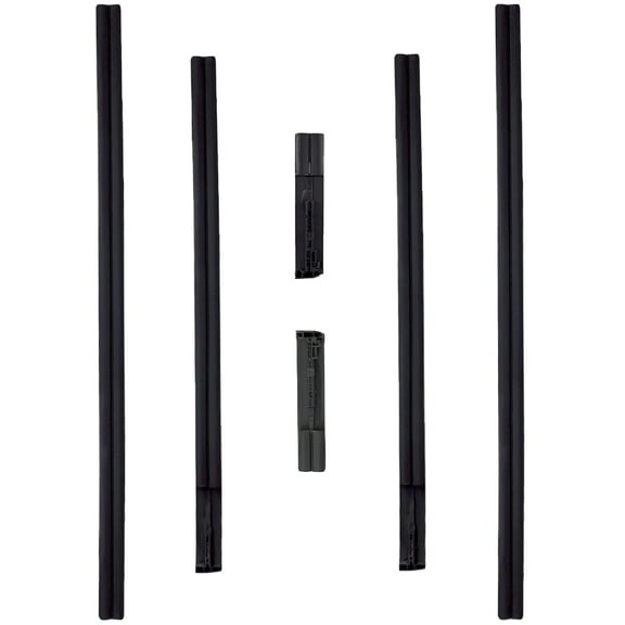 Left & Right Roof Drip Side Finish Molding Set Replacement for 2008-2013 Toyota Highlander 75555-48060 , 75555-48061