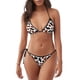 thumbnail image 1 of Disketp Brown Black Cow para Bañador de Dos Piezas para Mujer, Bikini Sexy Halter String, Conjunto de Bikini en Triángulo, 1 of 6