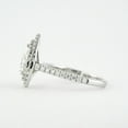 thumbnail image 3 of solitaire jewels 1.35CT Pear Moissanite Double Halo Engagement Ring For Women, 10K White Gold, 3 of 8
