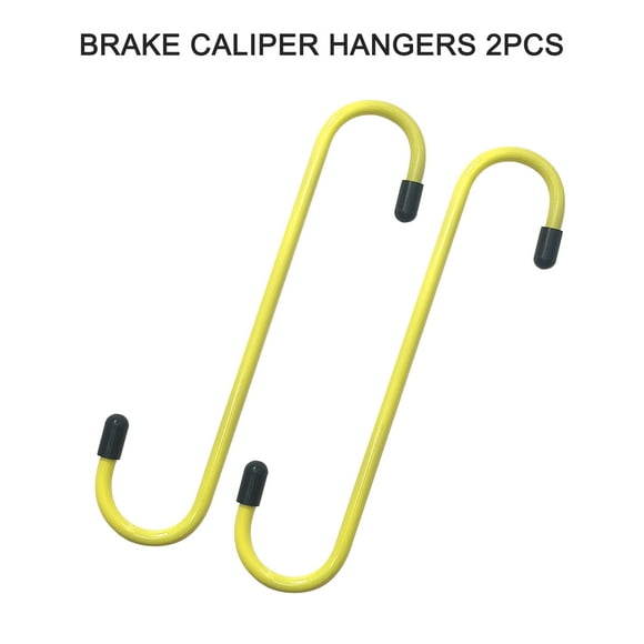 Automotive Brake Caliper Hooks with Rubber Tips 2PCS Brake Caliper Hangers Excellent Brake Caliper Hook Hanger for Automotive Tool Use in Brake Bearing Axle and Suspension