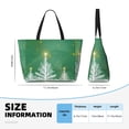 thumbnail image 4 of Fuzoiu Christmas Green Print Waterproof Beach Tote Bag for Women Girls with Zipper,Sandproof Pool Swim Bag,Large Capacity Beach Travel Bag for Pool Swim Travel Everyday, 4 of 7