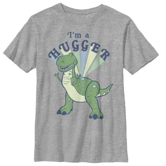 Boy's Toy Story I'm a Hugger Rex Graphic Tee Athletic Heather Large
