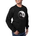 thumbnail image 4 of CafePress - Bike Ski Yin Yang Sweatshirt (Dark) - Classic Crew Neck Sweatshirt, 4 of 5