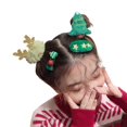 thumbnail image 1 of Lindo Clip De Pelo De Navidad + Cuerda Para La Cabeza + Conjunto De Círculos Para El Cabello Con Cuernos Santa Claus Forma De Árbol De Navidad Accesorios Para El Cabello De Navidad 4 Unids Guardurnaity AP007359-01, 1 of 6